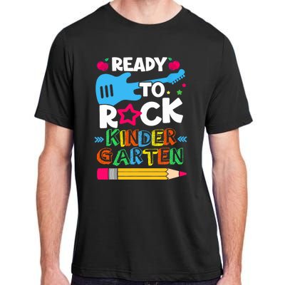 First Day Of Kindergarten Ready To Rock Kindergarten Adult ChromaSoft Performance T-Shirt