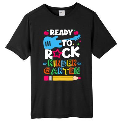 First Day Of Kindergarten Ready To Rock Kindergarten Tall Fusion ChromaSoft Performance T-Shirt