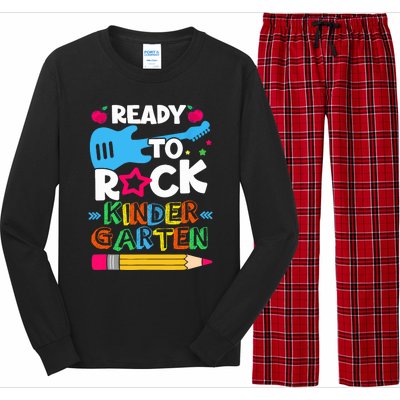 First Day Of Kindergarten Ready To Rock Kindergarten Long Sleeve Pajama Set