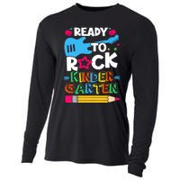 First Day Of Kindergarten Ready To Rock Kindergarten Cooling Performance Long Sleeve Crew