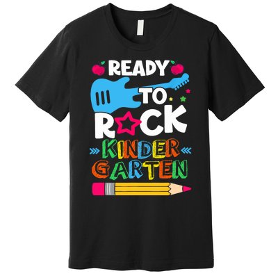 First Day Of Kindergarten Ready To Rock Kindergarten Premium T-Shirt