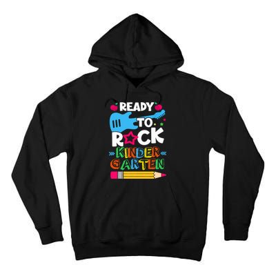 First Day Of Kindergarten Ready To Rock Kindergarten Tall Hoodie