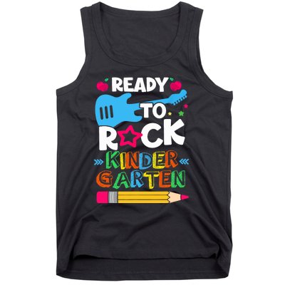 First Day Of Kindergarten Ready To Rock Kindergarten Tank Top