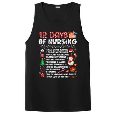 Funny Days Of Nursing Xmas Nurse Christmas Scrub Tops Gift PosiCharge Competitor Tank