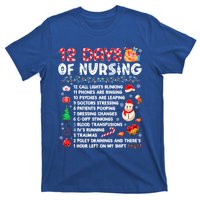 Funny Days Of Nursing Xmas Nurse Christmas Scrub Tops Gift T-Shirt