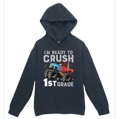 First Day Of First Grade IM Ready To Crush 1st Grade Boy Gift Urban Pullover Hoodie