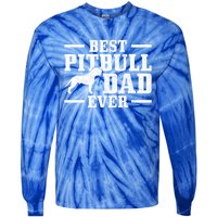 Funny Dog Owner Vintage Pitbull Gift Tie-Dye Long Sleeve Shirt