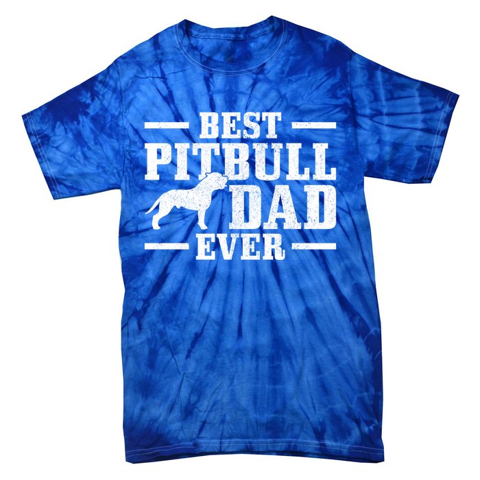 Funny Dog Owner Vintage Pitbull Gift Tie-Dye T-Shirt