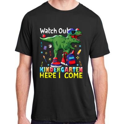 First Day Of Kindergarten Here I Come Dinosaur Boy Kids Adult ChromaSoft Performance T-Shirt