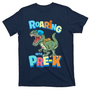 First Day of PRE-K Dinosaur Back to School T Rex Preschool T-Shirt