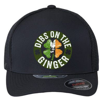 Funny Dibs On The Ginger St. Patrick’S Day Shamrock Flexfit Unipanel Trucker Cap