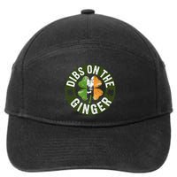 Funny Dibs On The Ginger St. Patrick’S Day Shamrock 7-Panel Snapback Hat