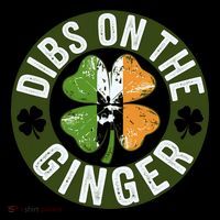 Funny Dibs On The Ginger St. Patrick’S Day Shamrock Sustainable Knit Beanie