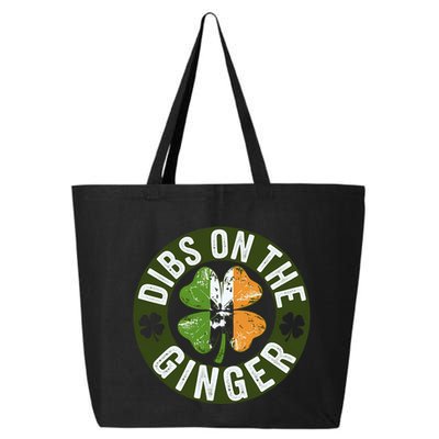 Funny Dibs On The Ginger St. Patrick’S Day Shamrock 25L Jumbo Tote