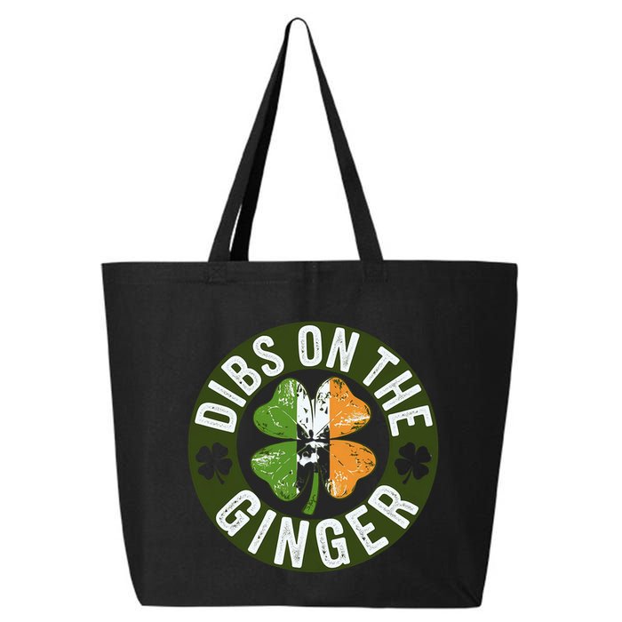 Funny Dibs On The Ginger St. Patrick’S Day Shamrock 25L Jumbo Tote
