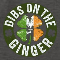 Funny Dibs On The Ginger St. Patrick’S Day Shamrock Vector Backpack