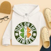 Funny Dibs On The Ginger St. Patrick’S Day Shamrock Hoodie