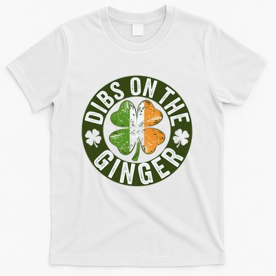 Funny Dibs On The Ginger St. Patrick’S Day Shamrock T-Shirt