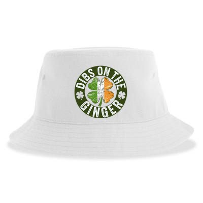 Funny Dibs On The Ginger St. Patrick’S Day Shamrock Sustainable Bucket Hat