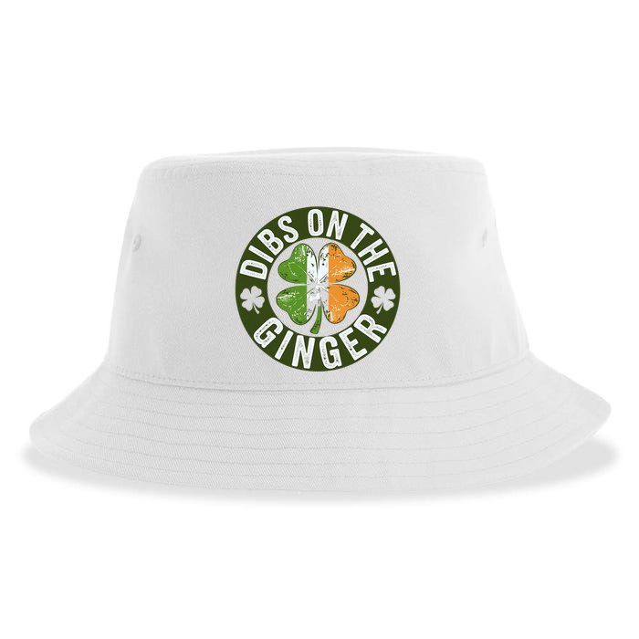 Funny Dibs On The Ginger St. Patrick’S Day Shamrock Sustainable Bucket Hat