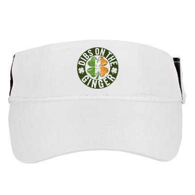 Funny Dibs On The Ginger St. Patrick’S Day Shamrock Adult Drive Performance Visor