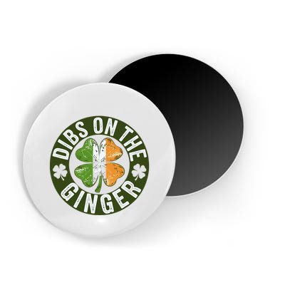 Funny Dibs On The Ginger St. Patrick’S Day Shamrock Magnet
