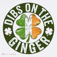 Funny Dibs On The Ginger St. Patrick’S Day Shamrock Trucker Hat