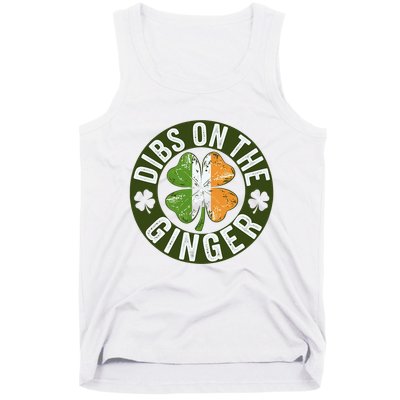 Funny Dibs On The Ginger St. Patrick’S Day Shamrock Tank Top