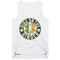 Funny Dibs On The Ginger St. Patrick’S Day Shamrock Tank Top