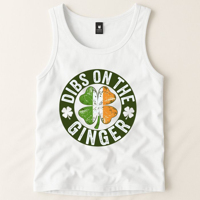 Funny Dibs On The Ginger St. Patrick’S Day Shamrock Tank Top