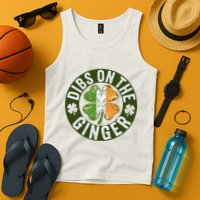 Funny Dibs On The Ginger St. Patrick’S Day Shamrock Tank Top