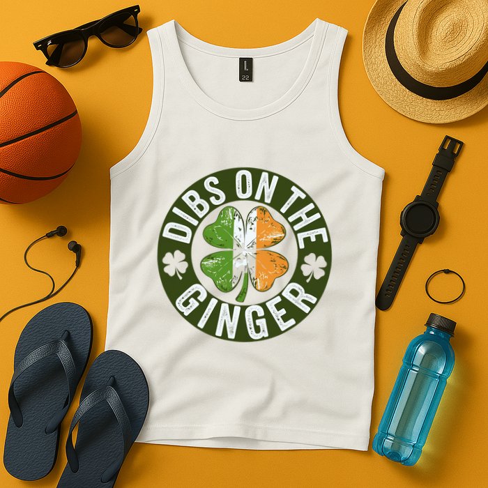 Funny Dibs On The Ginger St. Patrick’S Day Shamrock Tank Top