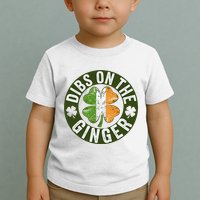 Funny Dibs On The Ginger St. Patrick’S Day Shamrock Toddler T-Shirt
