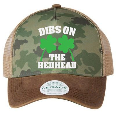 Funny Dibs On The Redhead For St Patricks Day Party Legacy Tie Dye Trucker Hat