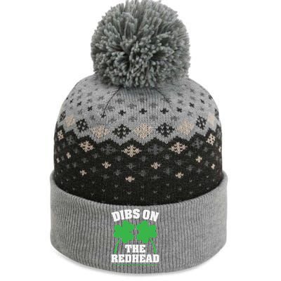 Funny Dibs On The Redhead For St Patricks Day Party The Baniff Cuffed Pom Beanie