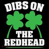 Funny Dibs On The Redhead For St Patricks Day Party Long Sleeve Shirt