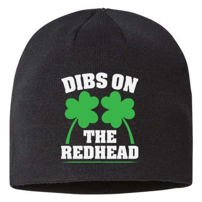 Funny Dibs On The Redhead For St Patricks Day Party Sustainable Beanie