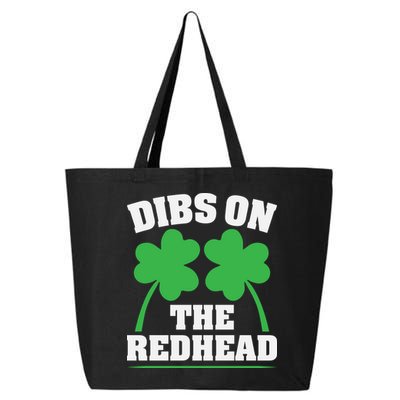 Funny Dibs On The Redhead For St Patricks Day Party 25L Jumbo Tote