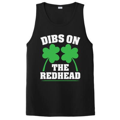 Funny Dibs On The Redhead For St Patricks Day Party PosiCharge Competitor Tank