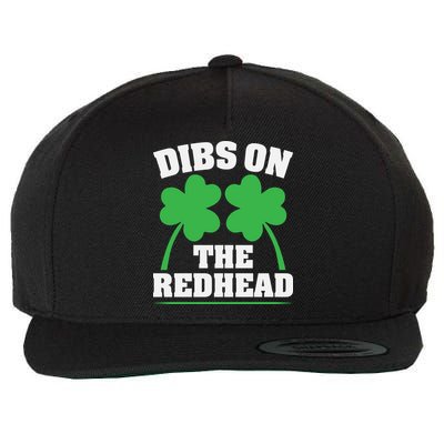 Funny Dibs On The Redhead For St Patricks Day Party Wool Snapback Cap