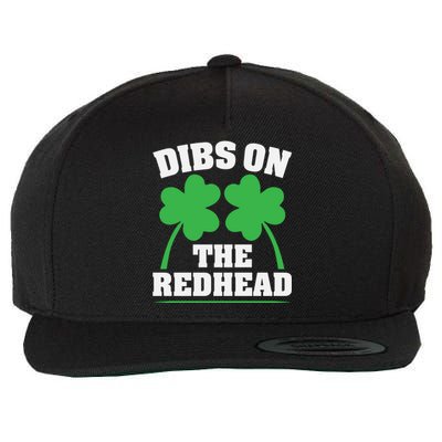 Funny Dibs On The Redhead For St Patricks Day Party Wool Snapback Cap