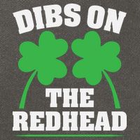 Funny Dibs On The Redhead For St Patricks Day Party Cotton Canvas Backpack