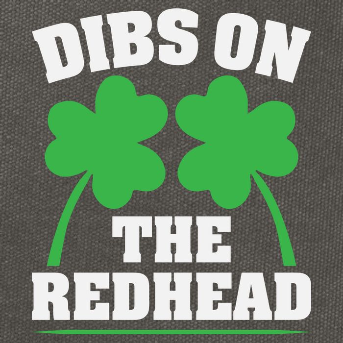Funny Dibs On The Redhead For St Patricks Day Party Cotton Canvas Backpack