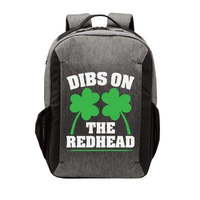 Funny Dibs On The Redhead For St Patricks Day Party Vector Backpack