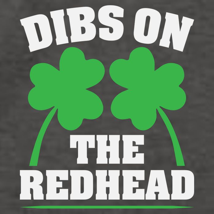Funny Dibs On The Redhead For St Patricks Day Party Vector Backpack