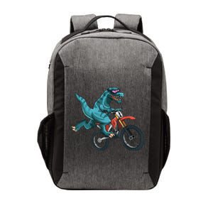 Funny Dino On Dirt Bike TRex Lover Rider Motorcycle Riding Vector Backpack