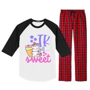 First Day of TK Unicorn Transitional Kindergarten Raglan Sleeve Pajama Set