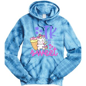 First Day of TK Unicorn Transitional Kindergarten Tie Dye Hoodie