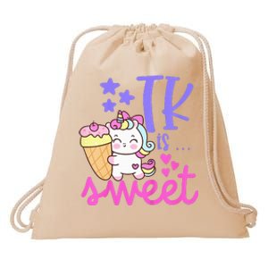 First Day of TK Unicorn Transitional Kindergarten Drawstring Bag