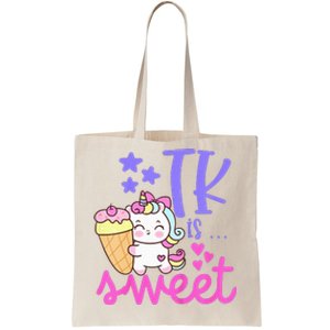 First Day of TK Unicorn Transitional Kindergarten Tote Bag